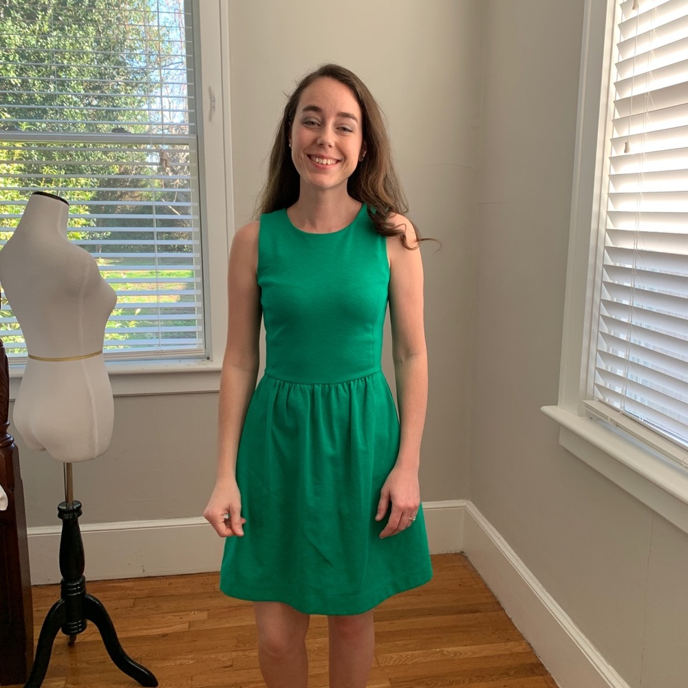 J. Crew Kelly Green Dress, Size XXS